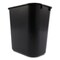 Rubbermaid Commercial 3.5-Gallon Rectangular Deskside Wastebasket - Black